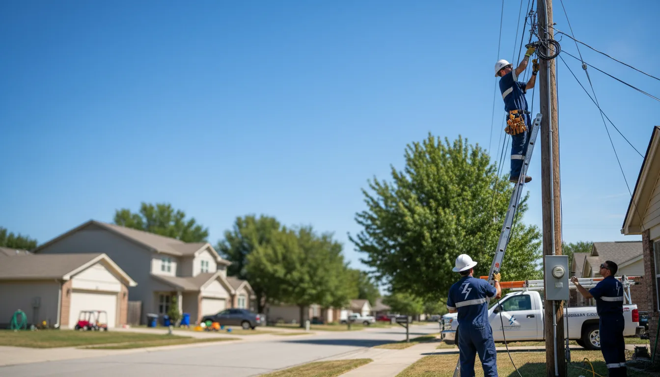 Residential electrician providing installation services in Cook Springs, AL